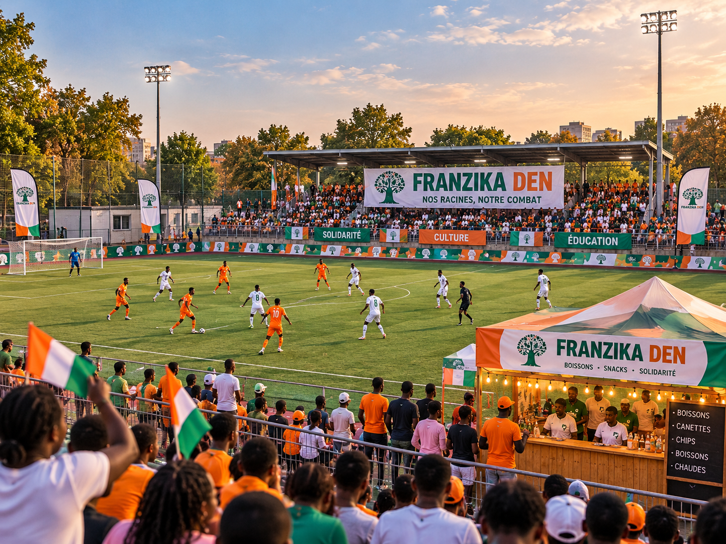 Couverture de 1ère édition du Match Caritatif Franzika Den